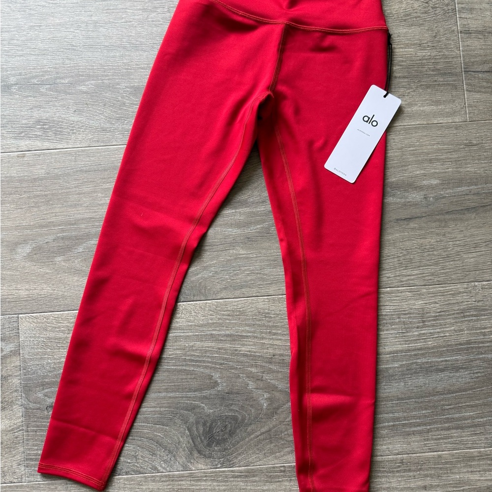 ALO Yoga Red High-Waist Leggings